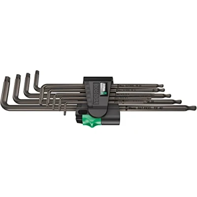 Imagen de WERA 05024460001 967/9 TORX XL 1 Juego de llaves acodadas TORX, versión larga