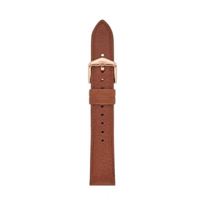 Imagen de Fossil Correa para mujer LiteHide de 18 mm piel marrón, S181501, mm, Casual