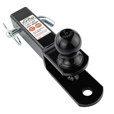 Imagen de TOPTOW Soporte de Bola Remolque para ATV/UTV, 5,1 cm, Pasador solado, Adecuado Receptor cm