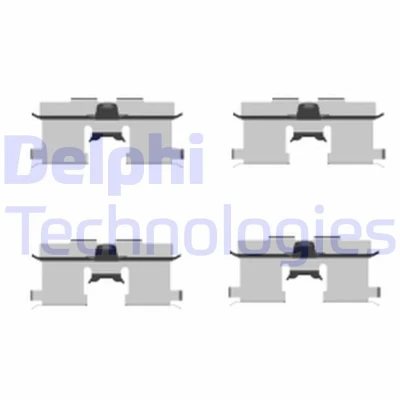 Imagen de DELPHI LX0407 Kit de accesorios, pastillas frenos CHEVROLET: Lacetti Hatchback, Nubira Berlina, Familiar