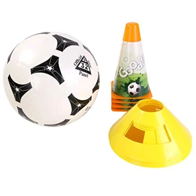 Imagen de BLUE SKY Set de Entrenamiento Fútbol Juego al Aire Libre 045868 Multicolor 30 cm Juguete Infantil Tamaño 5 Plástico A Partir 6 años