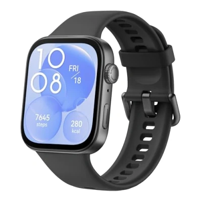 Imagen de Smartwatch Huawei Watch Fit 3, 1.82&quot; AMOLED, Llamadas Bluetooth, 10 días batería, Compatible iOS Android, Correa Fluoroelastómero, Negro