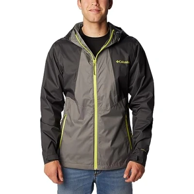 Imagen de Columbia Inner Limits Jacket, Chubasquero Impermeable para Hombre, City Grey/Shark, Talla M