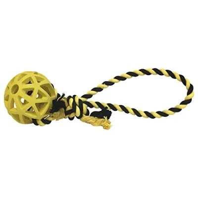 Imagen de Juguete para Perros Gloria Tamaño 7 cm x 30 de Cuerda Bola con Atomball Consistente y Duradera Muy Flexible Color Variado Talla S