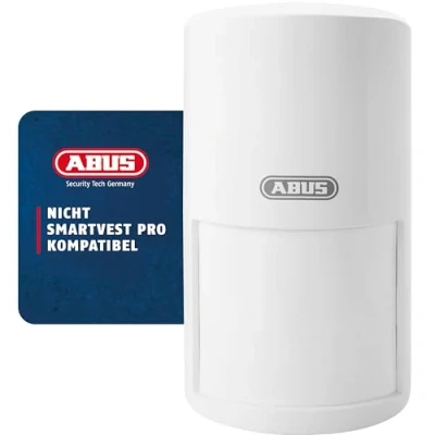 Imagen de ABUS Detector de movimiento inalámbrico Smartvest para sistema alarma vigilancia habitaciones instalación inalámbrica a pilas blanco 38829