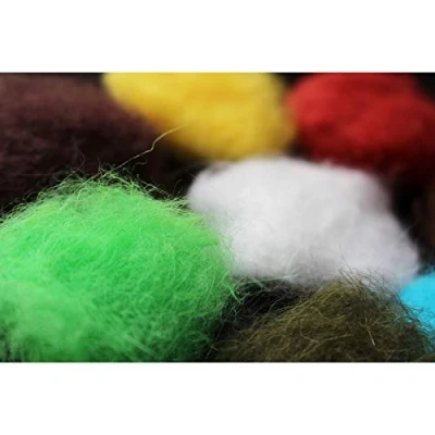Imagen de Tigofly 8 colores mezclados para atar moscas y conejos, fibra suave el cabello, ninfa, materiales mojados