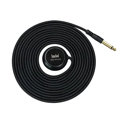 Imagen de Imelod Micrófono de contacto Piezo Pickup Violín Cello Banjo Ukelele Mandolina Guitarra con Cable (6,35 mm)
