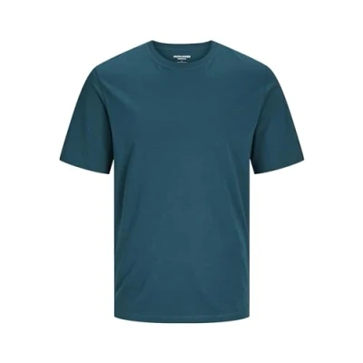 Imagen de JACK &amp; JONES Jjeorganic Basic tee SS O Neck Noos Camiseta, Azul Petróleo Oscuro, S Hombre