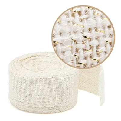 Imagen de La cordeline BJ106BLU Cinta de Yute Blanca (16 x 5 16 cm)