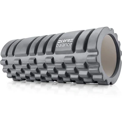 Imagen de Core Balance FOAM Massage Roller GRID Trigger Target Point GYM Fitness Physio Fitness/yoga, Talla: One Size, Grey