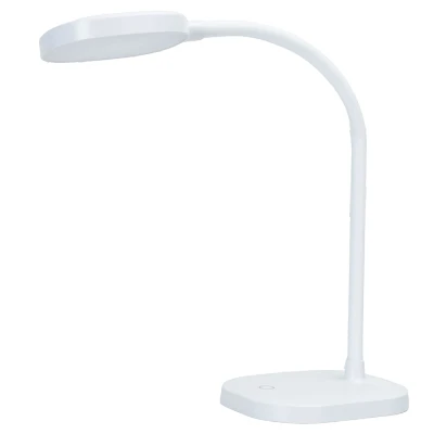 Imagen de Aigostar Flexo Escritorio, lampara Escritorio led con Brazo Flexible, USB C Cable, Control Táctil, 3 Brillo Modos, Luz Natural 4000K, Blanco, Para Dormitorio, Lectura, Estudio