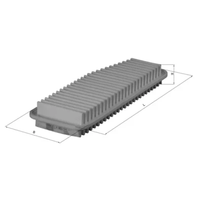 Imagen de MAHLE ORIGINAL LX 1611 Filtro de aire 50,0 136 376,0, 376,0 Cartucho filtrante TOYOTA: RAV4 II SUV, I Previa / Estima