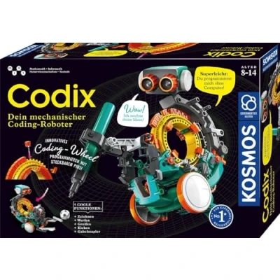 Imagen de Kosmos Codix Tu Robot de codificación mecánica Juguetes, Color experimentierkasten, ‎29 x 42.6 8 cm (620646)