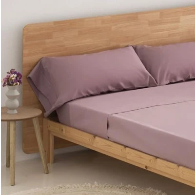 Imagen de Donegal Collections Sabanas 105 x 190 Juego de Cama Magenta Bajera, Sabana Encimera y 1 Funda Almohada Primavera Verano Estampadas Tacto Extra Suave Algodon/Poliester