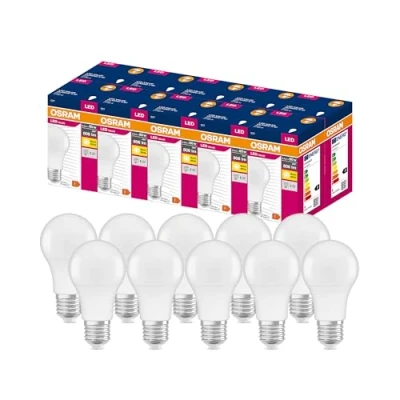 Imagen de OSRAM LED Retrofit CLASSIC a Lote de 10 x Bombilla , Casquillo E27 6500 K 7 W Equivalente 60W Luz día