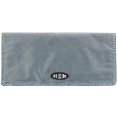 Imagen de Big Skinny Women&#039;s Executive Bi Fold Checkbook Slim Wallet, Holds Up to 40 Cards, Graphite