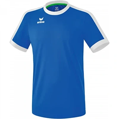 Imagen de Erima Retro Star Maglietta da Uomo, T shirt, 3132122, royal/bianco, L