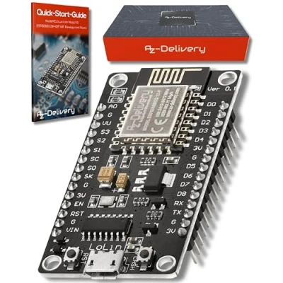 Imagen de AZDelivery NodeMCU Lolin V3 Modulo ESP8266 ESP 12F WiFi con CH340 Tarjeta de Desarrollo 2.4 GHz Compatible Arduino E Book Incluido!
