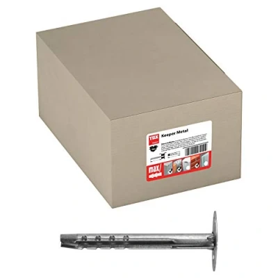 Imagen de TOX Taco de aislamiento metálico Keeper Metal 8 x 90 mm, 100 piezas, 027100211