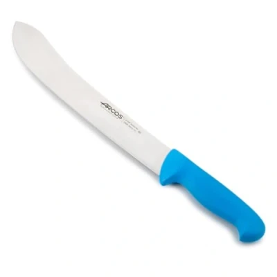 Imagen de Arcos Serie 2900 Cuchillo Carnicero Hoja de Acero Inoxidable NITRUM 300 mm Mango inyectado en Polipropileno Color azul