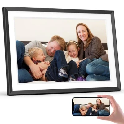 Imagen de THOMSON Marco de Fotos Digital 10,1 Pulgadas WiFi 32 GB 1280 x 800 HD Pantalla táctil IPS, rotación automática, Compartir imágenes Videos
