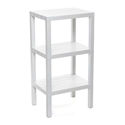 Imagen de Tatay estantería Rectangular de 3 Alturas, Blanco, Acabado Efecto Madera. Medidas 38 x 29 73,5 cm
