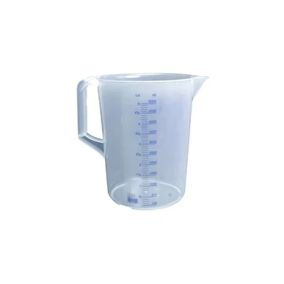 Imagen de Hünersdorff UMETA 9626805 Medidor 5,0 LTS Jarra graduada 5.000 ml, PP, 2 Escalas Asa Cerrada, Transparente, 5L