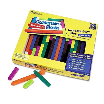 Imagen de Learning Resources Set de introducción a las regletas Cuisenaire con encajables