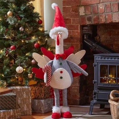 Imagen de Marco Paul Figura de animal jengibre 143 cm, diseño rata A Louis, decoración Navidad para interiores, del hogar