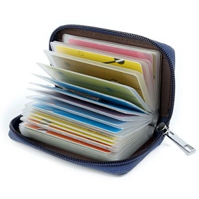 Imagen de Tarjeteros para Tarjetas de Credito 26 Ranuras (Azul)