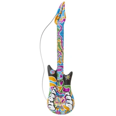 Imagen de Widmann guitarra hinchable, longitud aprox. 105 cm, instrumento, de aire, fiesta temática, carnaval