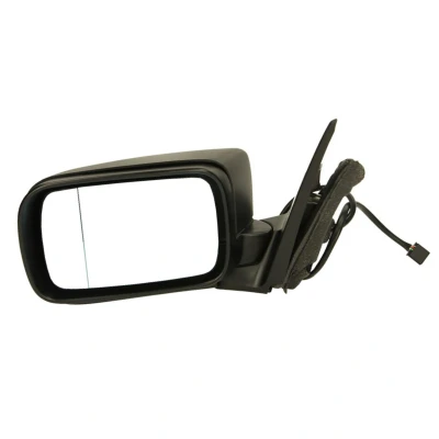Imagen de espejo retrovisor Tyc 303 0014 izquierda imprimado asférico, calefactable, tintado en azul, para ajuste elect. BMW: 3 Berlina