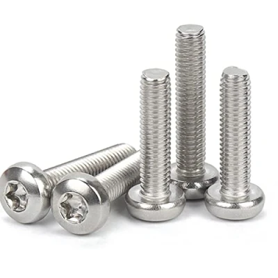 Imagen de Qrity 25 Unidades Tornillos Torx, Torx de Cabeza Redonda, M5 x 35mm, Rosca Completa, Máquina Acero Inoxidable, Redonda