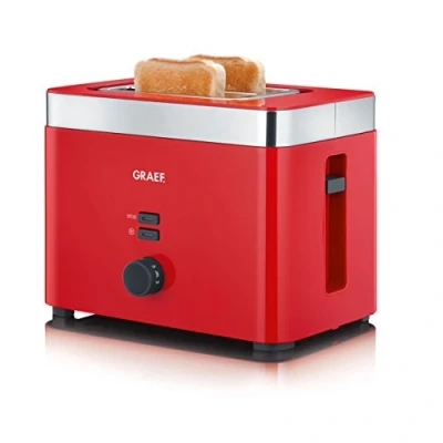 Imagen de Graef TO 63 Tostador, 888 W, De plástico, 2 Ranuras, Rojo