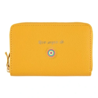 Imagen de DRAEGER PARIS 1886 Cartera para Mujer, diseño de Mi Rayo Sol Amarillo Mostaza, Billetera, 15 x 2,5 9,5 cm