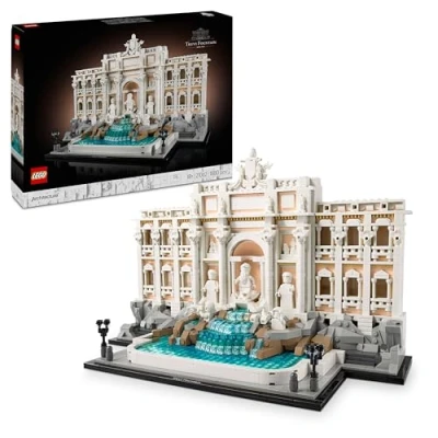 Imagen de LEGO Architecture Fontana di Trevi Maqueta de Edificio para Construir Adultos, Monumento Italiano Fuente Barroca y Minifiguras, Decoración del Hogar, Regalo Viajeros 21062