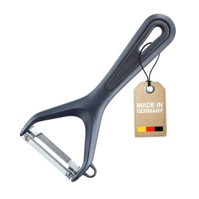 Imagen de Westmark Pelador de verduras y espárragos con cortador, Gentle, Hoja acero inoxidable,Con protección la hoja, Color: negro, 28022270