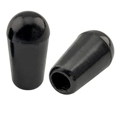 Imagen de Musiclily Pro Tamaño Métrico Roscado Botón Selector Pastilla LP de 3 Posiciones Switch Tips para Guitarra Epiphone Les Paul, Negro(2 Piezas)