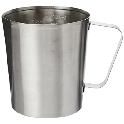 Imagen de Koopman 90327 Jarra Medidora de Acero Inoxidable, Plateado, 11.8 x 9.6 13 Cm
