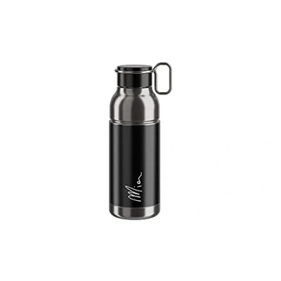 Imagen de ELITE 650ml Bidón MIA, 650 ml, Unisex Adulto, Negro/Plata (Multicolor), Talla Única