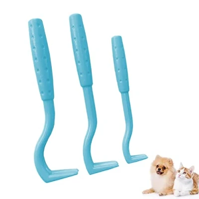 Imagen de IZyufan 3 Pinzas Garrapatas,Ganchos para Garrapatas,Herramientas Eliminar Garrapatas,Garrapatas Gancho removedor de garrapatas Perros(Azul)