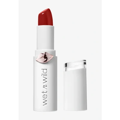 Imagen de Wet n Wild MEGALAST LIPSTICK Barra de Labios Hidratante con Color Intenso, Acabado Brillante Larga Duración Vegana Fire Fighting, 1 Unidad
