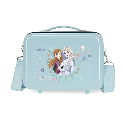 Imagen de Disney Frozen Own your destiny Neceser Adaptable con Bandolera Azul 29x21x15 cms Rígido ABS 9,14L 0,6 kgs