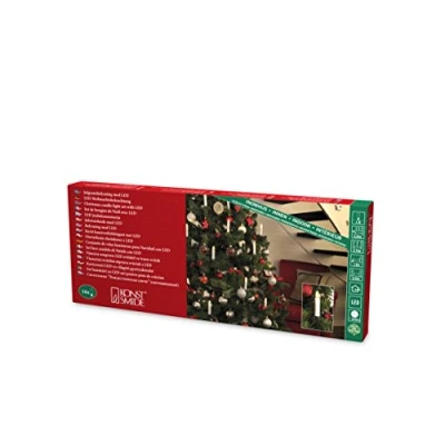 Imagen de Konstsmide 2000 020 Guirnalda LED con luces para árbol/para interior (IP20)/VDE/Interior de 230 V/16 diodos blanco cálido/Cable Verde