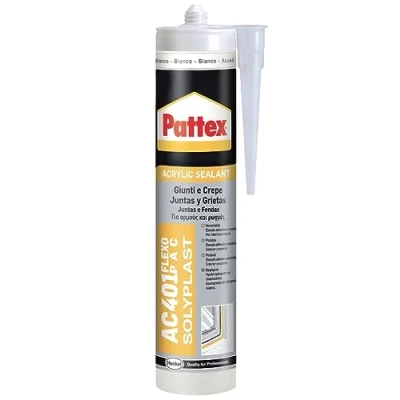 Imagen de Pattex AC 401 Juntas y Grietas Cart. 300 ml Blanco