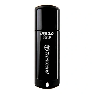 Imagen de Transcend JF350 Memoria USB 2.0 de 8 GB, Color Negro