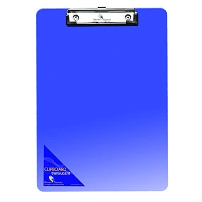 Imagen de SECO SE C1102 BU Portapapeles de plástico translúcido A4, color azul