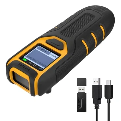 Imagen de Inateck Escáner de Códigos Barras Bluetooth, QR Code 1D 2D Kabellos 2.4GHz, Portátil Inalámbrico con Pantalla, Manual App y SDK, BCST 47