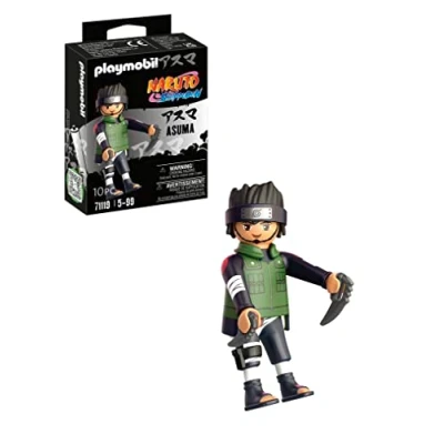 Imagen de PLAYMOBIL Naruto 71119 Asuma en Traje de Combate, Ofrece un Divertido y Creativo Juego para los Fans del Anime con Detalles Impresionantes Accesorios auténticos, a Partir 5 años
