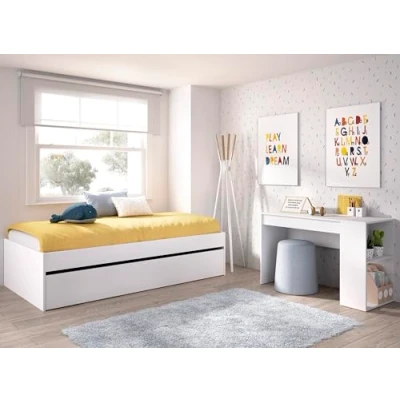 Imagen de DEKIT GRUPO RIMOBEL LAGO PACK Conjunto de cama nido con arrastre y mesa escritorio BLANCO